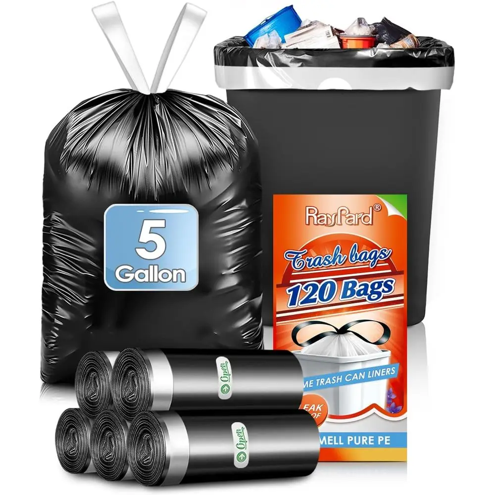 5 Gallon, 120-Count Heavy Duty Small Trash Bags for Home, Office, Kitchen, Bathroom, and Bedroom Use
5 Gallon, 120-Count Heavy Duty Small Trash Bags for Home, Office, Kitchen, Bathroom, and Bedroom Use