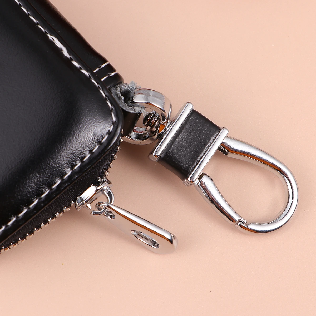 Fashion Car Bag Durable Holder Large Capacity Anti-Loss Pouch With Clasps Hanging Waist Pouch Zipper Key Pack For Men
Fashion Car Bag Durable Holder Large Capacity Anti-Loss Pouch With Clasps Hanging Waist Pouch Zipper Key Pack For Men