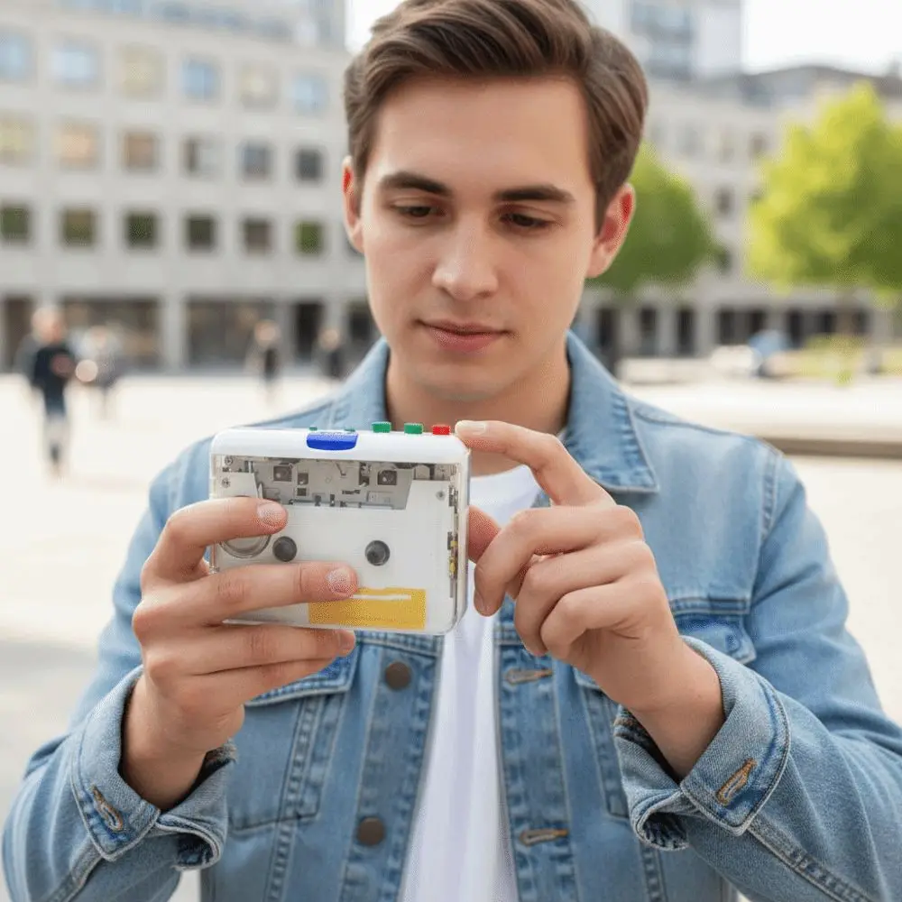 Earphone Plug and Play Cassette Player 3.5mm AUX Input Multifunction Portable Walkman Convenient MP3 Converter Music Capture
Earphone Plug and Play Cassette Player 3.5mm AUX Input Multifunction Portable Walkman Convenient MP3 Converter Music Capture