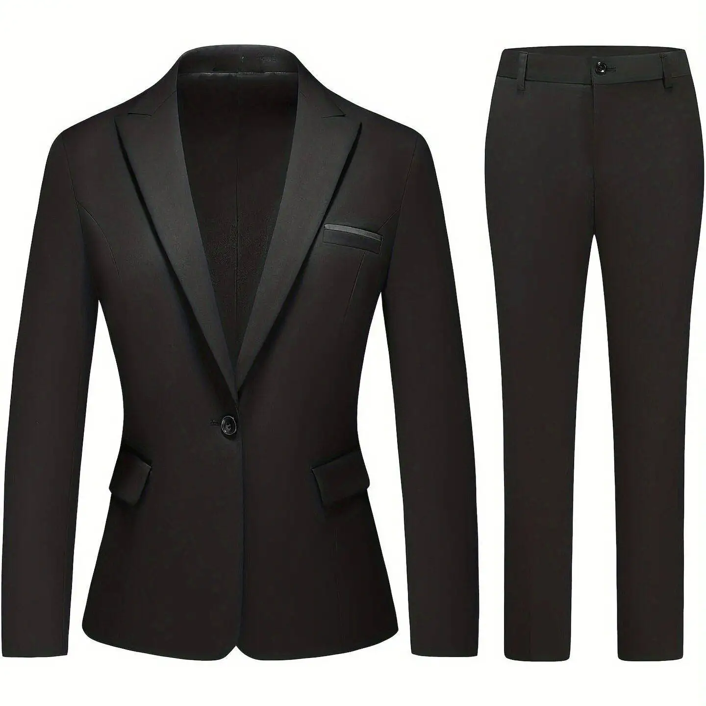 Slim Fit Casual Men's Business Warm Double Slit round Neck Two Button Single Row Fastening Other Fabric Other Style
Slim Fit Casual Men's Business Warm Double Slit round Neck Two Button Single Row Fastening Other Fabric Other Style