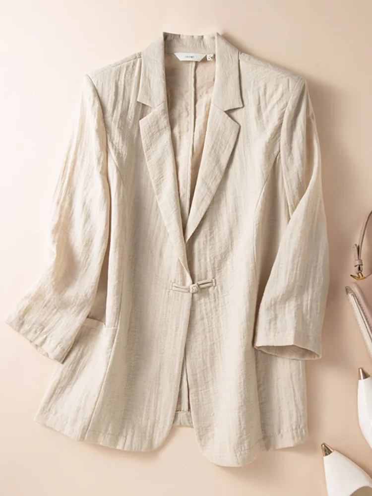 Однотонный льняной костюм на пуговицах в стиле ретро, женский весенне-летний повседневный льняной костюм Personali с семисторонней защитой от солнца...
Однотонный льняной костюм на пуговицах в стиле ретро, женский весенне-летний повседневный льняной костюм Personali с семисторонней защитой от солнца...