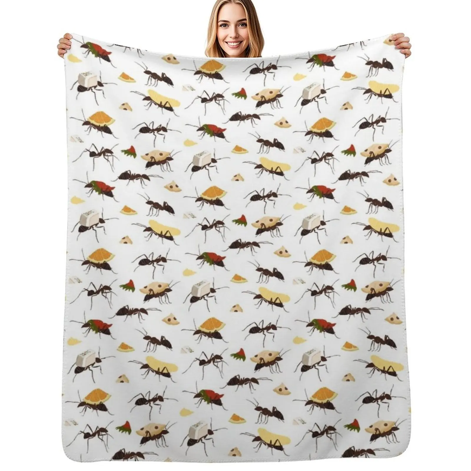 Ants Carrying Snacks Throw Blanket Warm Comfortable Blanket Gift for Parents Friends
Ants Carrying Snacks Throw Blanket Warm Comfortable Blanket Gift for Parents Friends
