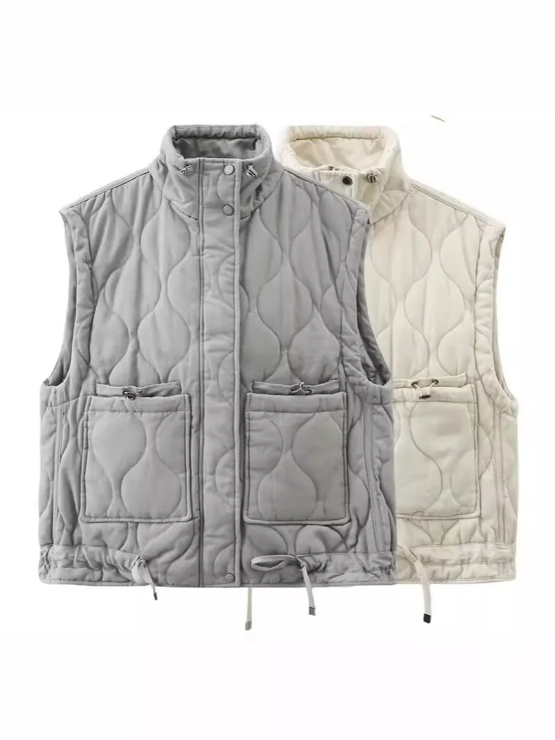 Женская хлопковая куртка с карманами, жилет без рукавов, жилет на молнии с воротником-стойкой, свободная женская уличная одежда
Женская хлопковая куртка с карманами, жилет без рукавов, жилет на молнии с воротником-стойкой, свободная женская уличная одежда