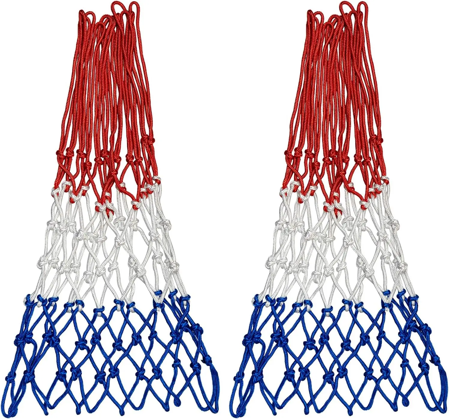 Heavy Basketball Net 2 Pack Rainproof Sunscreen Red White Blue Polyester Braided Rope 12 Loops Indoor Outdoor
Heavy Basketball Net 2 Pack Rainproof Sunscreen Red White Blue Polyester Braided Rope 12 Loops Indoor Outdoor