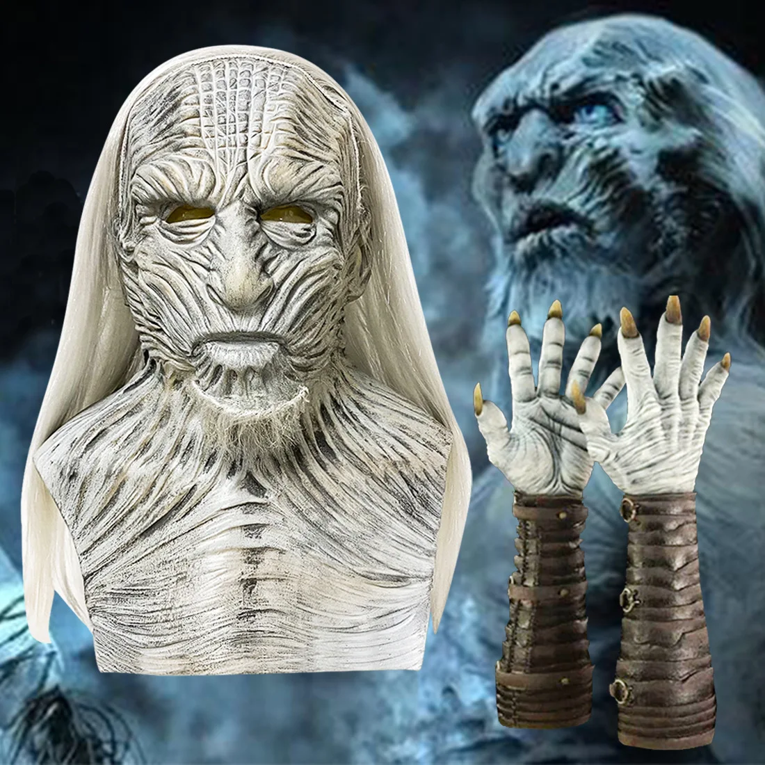 The Night King Mask Demon Head Cover Halloween Masquerade Party Cosplay Costume Props Accessories
The Night King Mask Demon Head Cover Halloween Masquerade Party Cosplay Costume Props Accessories