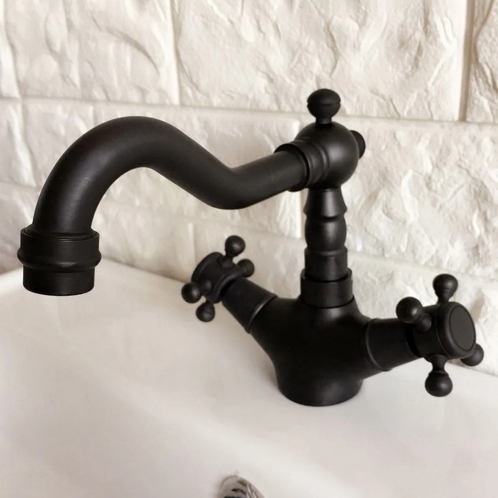 Black Oil Rubbed Brass Bathroom Swivel Spout Kitchen Sink Faucet Mixer Tap mnf346
Black Oil Rubbed Brass Bathroom Swivel Spout Kitchen Sink Faucet Mixer Tap mnf346