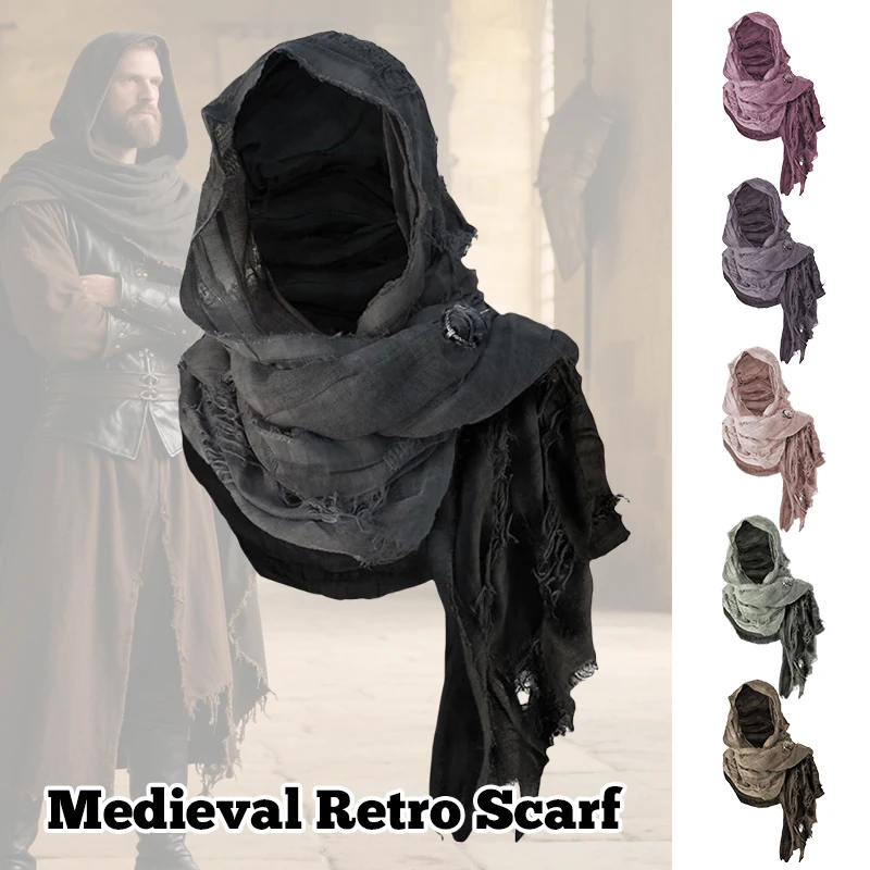 Men Medieval Knight Pirate Retro Hood Cloak Wrap Scarf Renaissance Halloween Masquerade LARP Cosplay Costume Shoulder Cowl
Men Medieval Knight Pirate Retro Hood Cloak Wrap Scarf Renaissance Halloween Masquerade LARP Cosplay Costume Shoulder Cowl