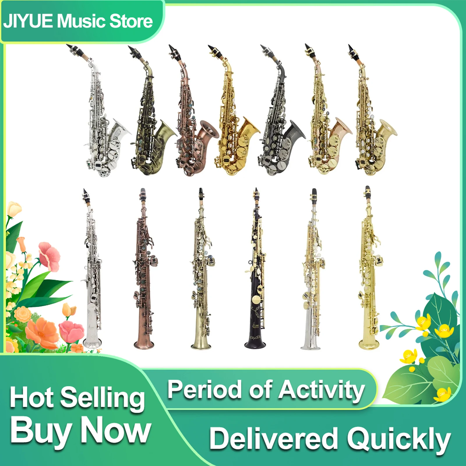 SLADE Soprano Saxophone B Flat Brass Sax Professional Saxophone With Case Reeds Mouthpiece Strap Gloves Cleaning Cloth Sax
SLADE Soprano Saxophone B Flat Brass Sax Professional Saxophone With Case Reeds Mouthpiece Strap Gloves Cleaning Cloth Sax