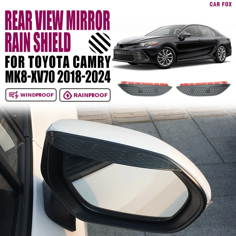 For Toyota Camry Camry rearview mirror rain shield,The rearview mirror provides rain protection
For Toyota Camry Camry rearview mirror rain shield,The rearview mirror provides rain protection