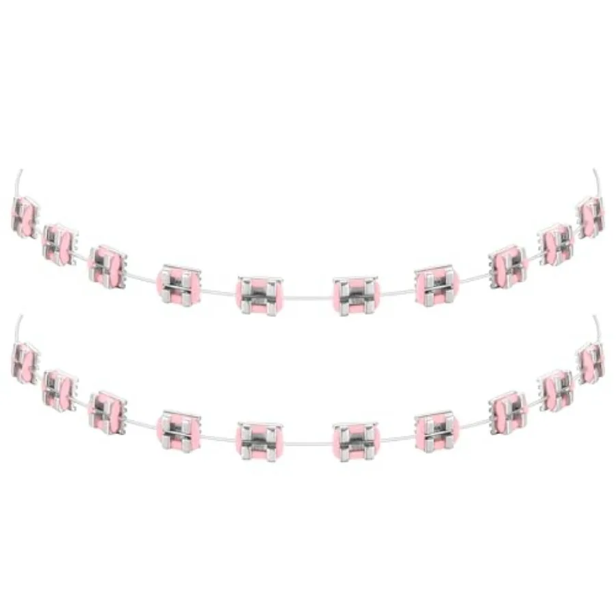 Pack Fake Braces Artificial Tooth Decoration with Metal Wires Metal Bracket and Orthodontic Ligature Ties Practice Props for De
Pack Fake Braces Artificial Tooth Decoration with Metal Wires Metal Bracket and Orthodontic Ligature Ties Practice Props for De
