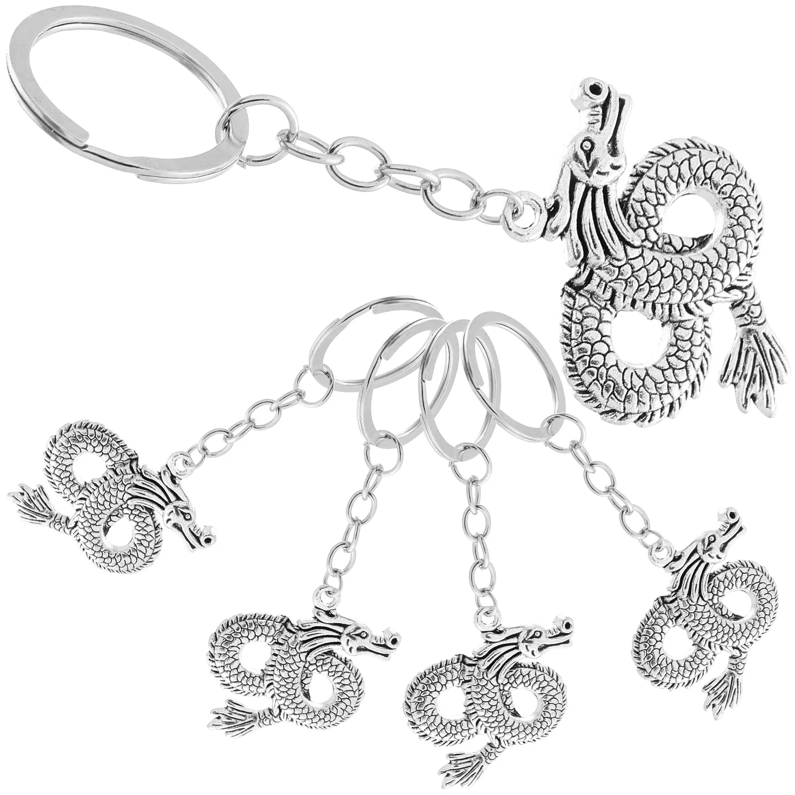 5pcs Chinese Zodiac Alloy Dragon Keychains for Backpack Car Bag Decorative Pendants Hanging Ornaments Unique Gifts
5pcs Chinese Zodiac Alloy Dragon Keychains for Backpack Car Bag Decorative Pendants Hanging Ornaments Unique Gifts