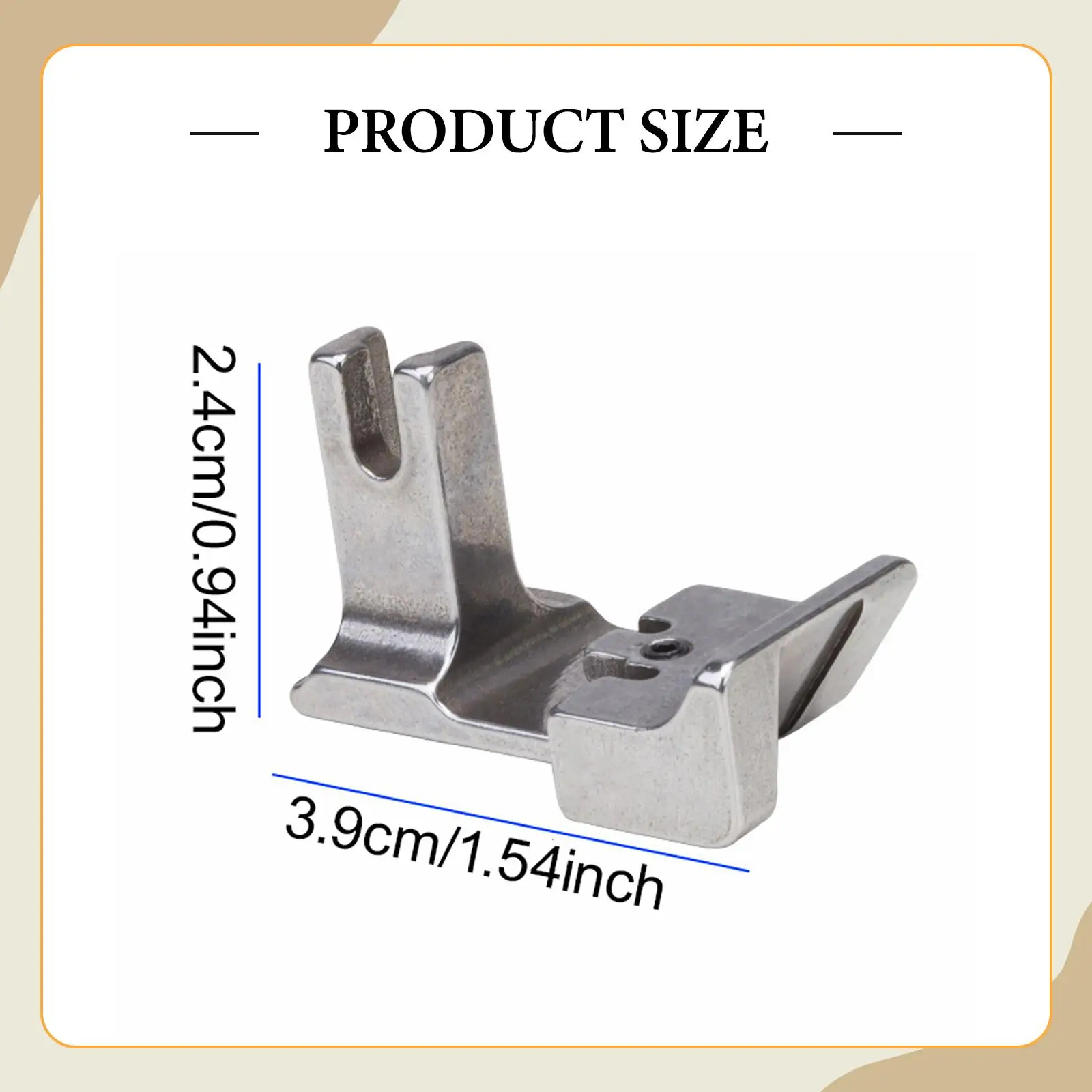 Sewing Machine Presser Foot Machine Sewing Accessories Supplies Stitching Improve Efficiency Creasing Pressing Foot All Steel
Sewing Machine Presser Foot Machine Sewing Accessories Supplies Stitching Improve Efficiency Creasing Pressing Foot All Steel
