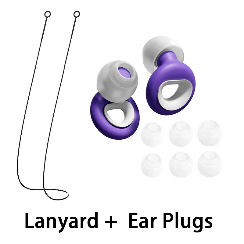 Reusable Soft Silicone Noise Cancelling Ear Plugs With Silicone Lanyard Comfort for Concerts, Festivals, Live Events, Musicians
Reusable Soft Silicone Noise Cancelling Ear Plugs With Silicone Lanyard Comfort for Concerts, Festivals, Live Events, Musicians