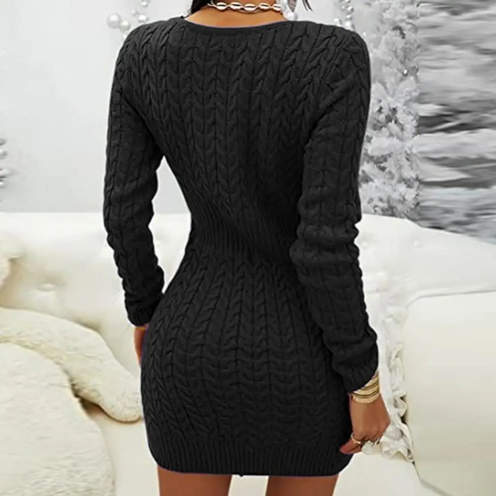 Trendy Knitted Dress Sexy Women Dress Long Sleeve Pure Color Slim Fit Knitted Dress Streetwear
Trendy Knitted Dress Sexy Women Dress Long Sleeve Pure Color Slim Fit Knitted Dress Streetwear