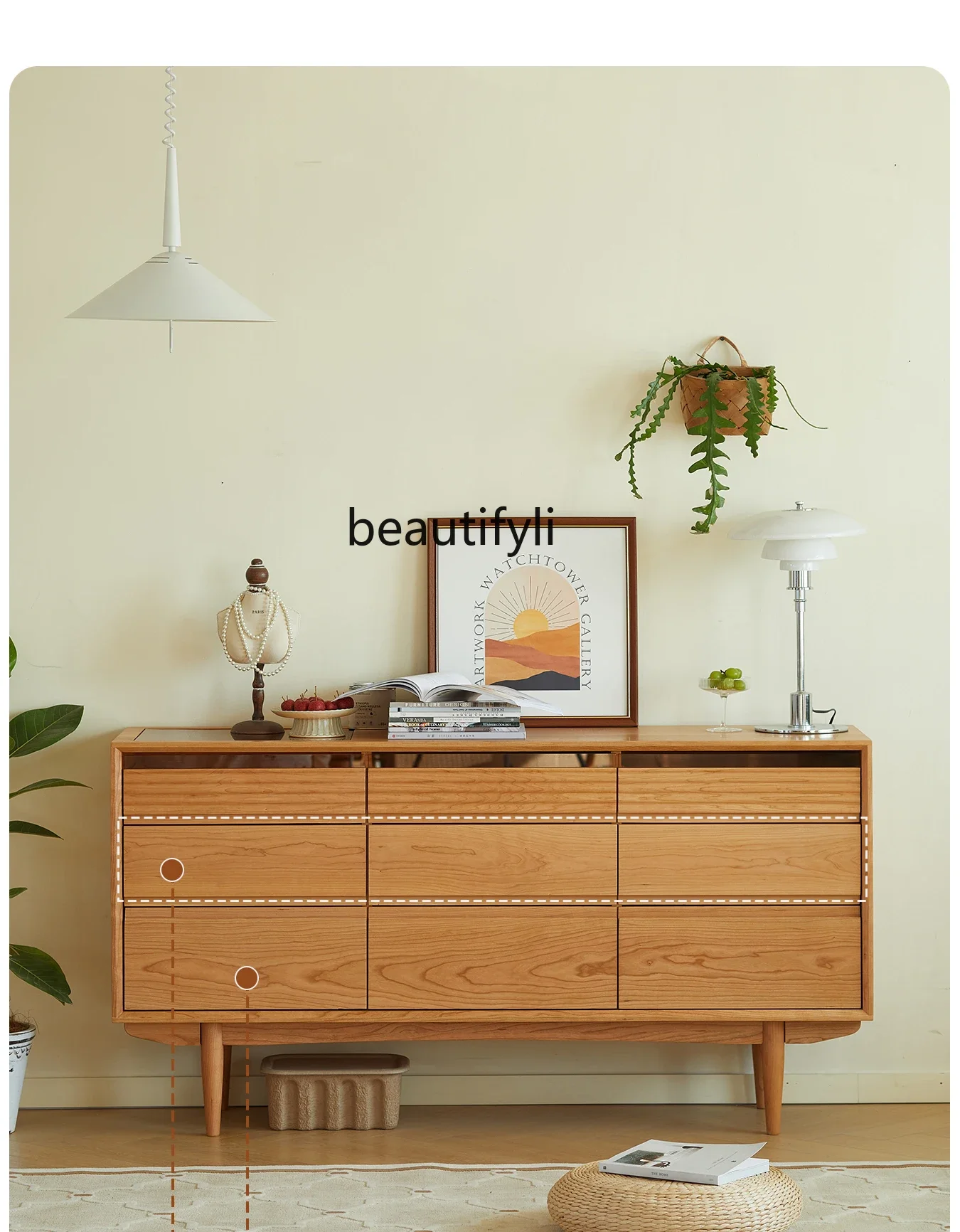 A13 All solid wood nine-chest cabinet cherry wood Nordic retro bedroom living room storage side cabinet
A13 All solid wood nine-chest cabinet cherry wood Nordic retro bedroom living room storage side cabinet