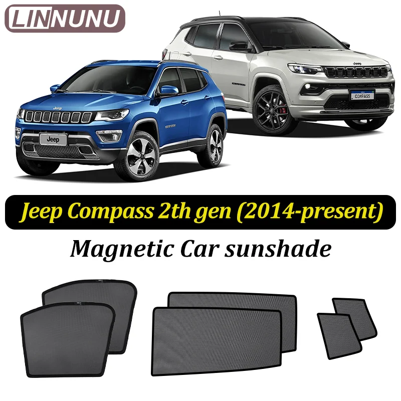 LINNUNU Magenetic Car Sunshade Windshield Curtain Side Window Sun Shade UV Protection For Jeep Compass 2008-2015-2025 accessorie 
LINNUNU Magenetic Car Sunshade Windshield Curtain Side Window Sun Shade UV Protection For Jeep Compass 2008-2015-2025 accessorie