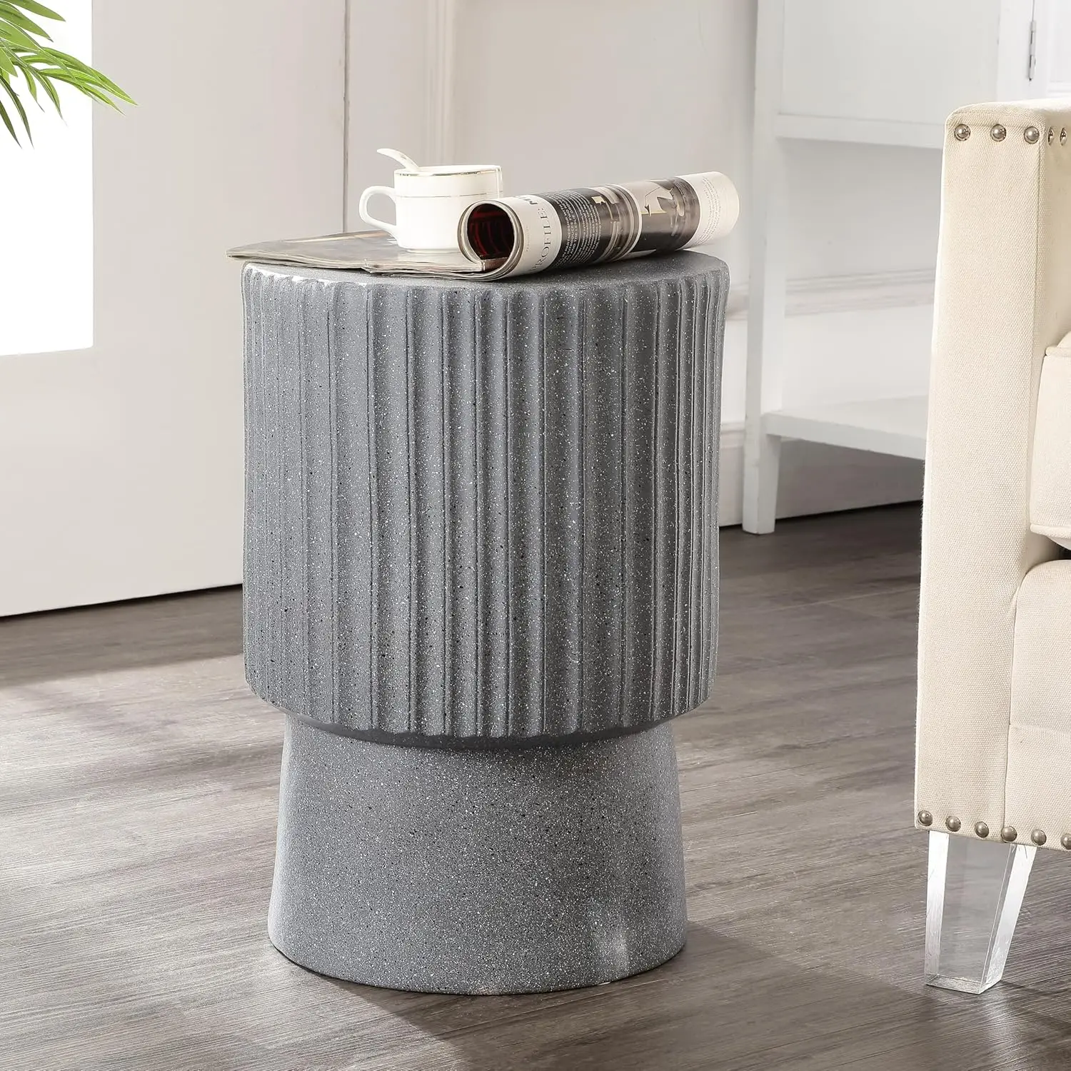 TBL1102A Louisa 19" Modern Art Deco Tambour Indoor/Outdoor Accent Table Minimalist, Contemporary, Bohemian, Mid-Century, Patio,
TBL1102A Louisa 19" Modern Art Deco Tambour Indoor/Outdoor Accent Table Minimalist, Contemporary, Bohemian, Mid-Century, Patio,