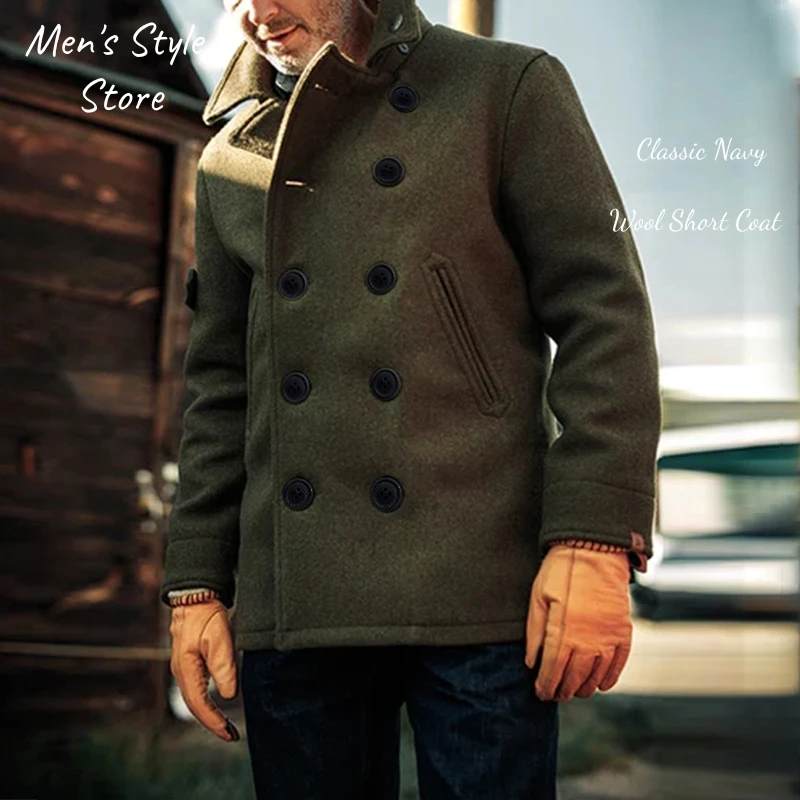 Мужской классический шерстяной пиджак, двубортный легкий повседневный спортивный пиджак в стиле милитари, осенне-зимнее теплое прочное пальто
Мужской классический шерстяной пиджак, двубортный легкий повседневный спортивный пиджак в стиле милитари, осенне-зимнее теплое прочное пальто
