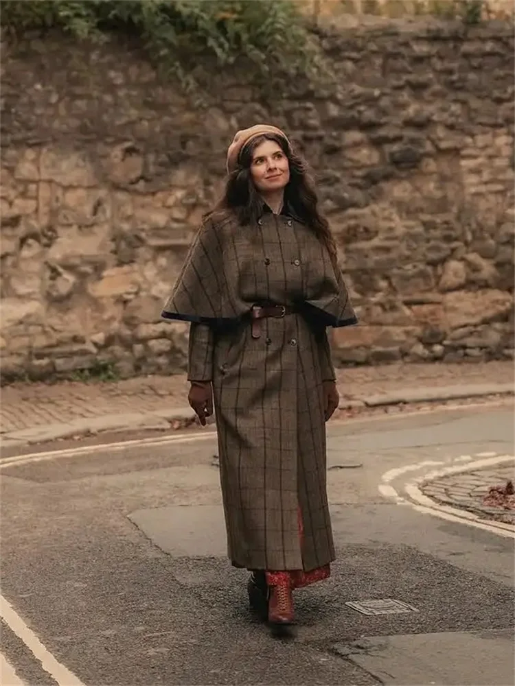 Женское шерстяное пальто COOBBU с отложным воротником в клетку, повседневное, с длинными рукавами, двубортное, свободного кроя, длинное, 2026, для деловых поездок
Женское шерстяное пальто COOBBU с отложным воротником в клетку, повседневное, с длинными рукавами, двубортное, свободного кроя, длинное, 2026, для деловых поездок