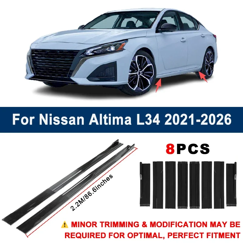 Aerodynamic 2.2m Sectional Side Skirt Extension Lips Racing Side Spoiler For Nissan Altima L34 2021-2026 2022 Sport Upgrade Kit
Aerodynamic 2.2m Sectional Side Skirt Extension Lips Racing Side Spoiler For Nissan Altima L34 2021-2026 2022 Sport Upgrade Kit