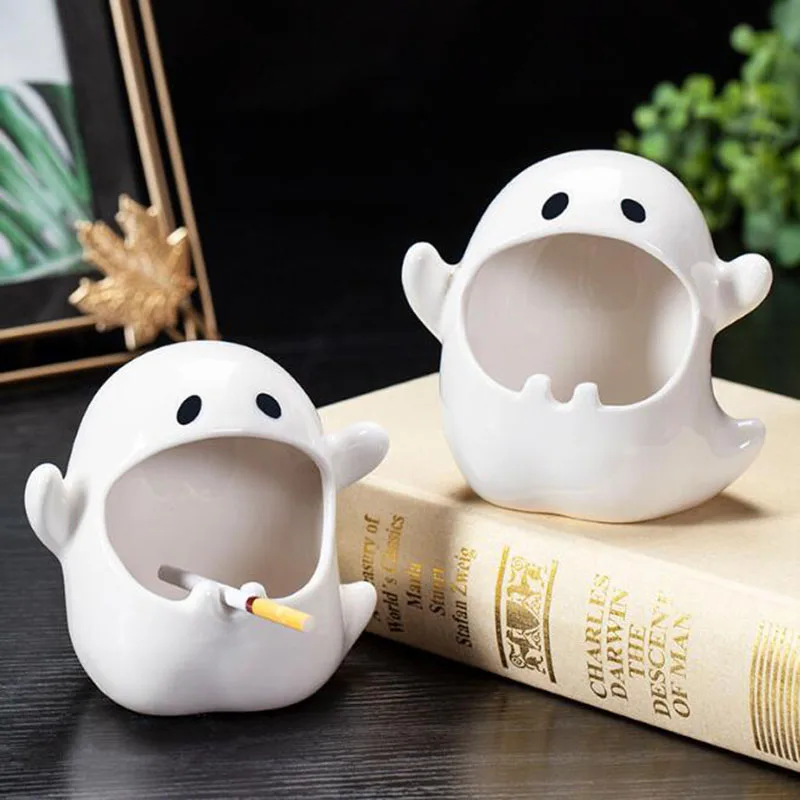 Creative White Porcelain Ghost Ashtray Cigarette Smoking Holder Ash Tray Container for Office Living Room Home Decor
Creative White Porcelain Ghost Ashtray Cigarette Smoking Holder Ash Tray Container for Office Living Room Home Decor