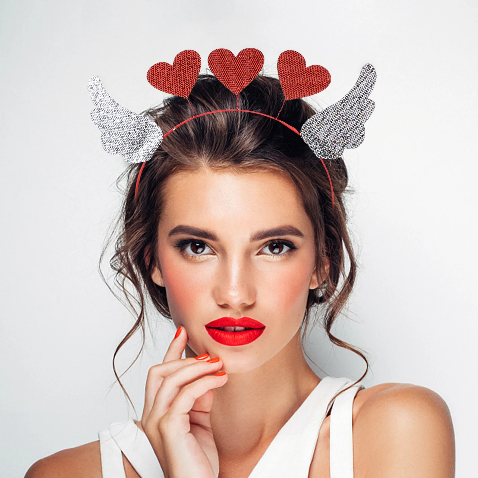 Festival Headband Heart Wing Elements Attractive Look Easy Wear Take Off Party Supplies Valentine Headbands Adults Headbands
Festival Headband Heart Wing Elements Attractive Look Easy Wear Take Off Party Supplies Valentine Headbands Adults Headbands