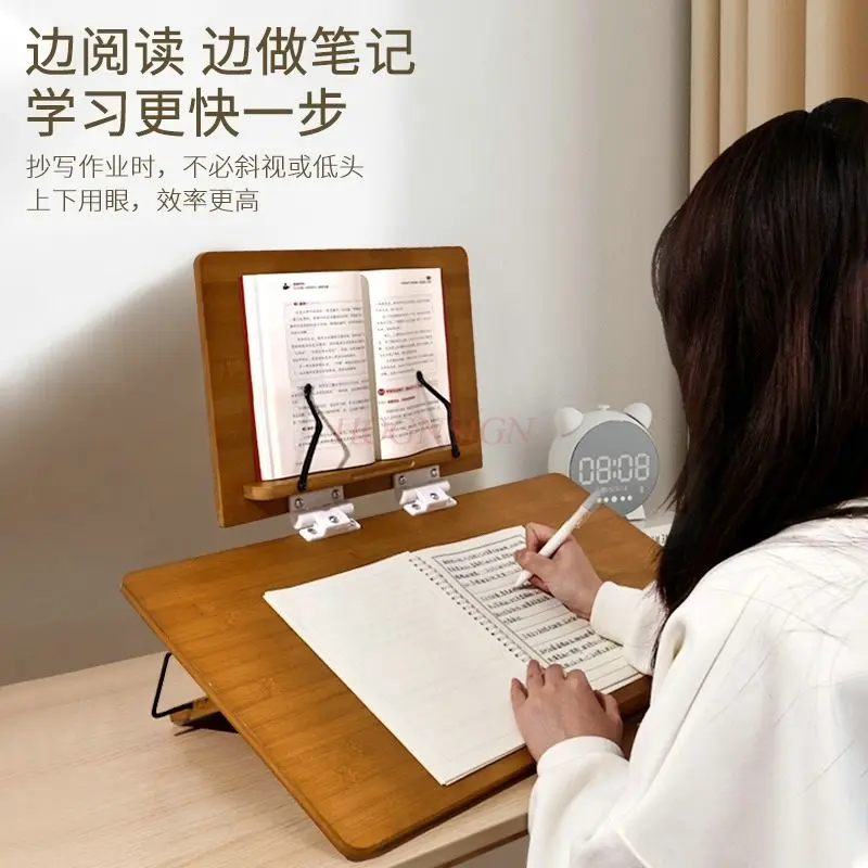 1pcs Double layered solid wood reading bookshelf, book flipping desk, computer writing board
1pcs Double layered solid wood reading bookshelf, book flipping desk, computer writing board