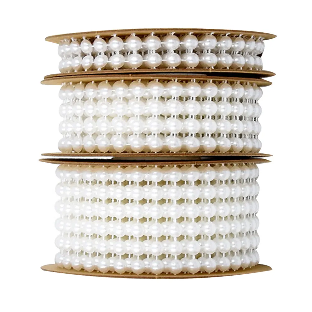 3pcs Bead Ribbon Set 4 6 Rows Hemispheres Craft Decor Party Wedding Gift Reusable ABS Cotton Bright White
3pcs Bead Ribbon Set 4 6 Rows Hemispheres Craft Decor Party Wedding Gift Reusable ABS Cotton Bright White