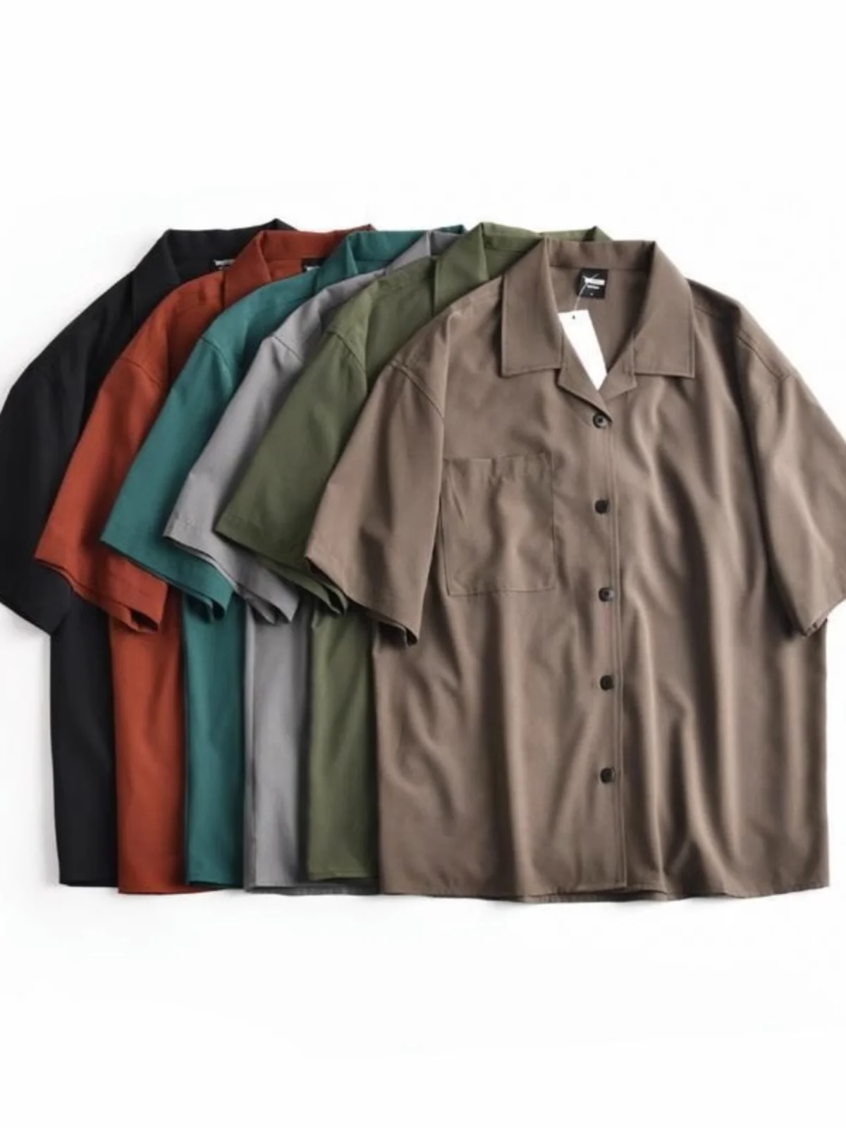 Loose Fit Cuban Collar Short Sleeve Shirt Men's Summer Fashionable Workwear Shirt Large Size 300 Pounds Hong Kong Style Retro
Loose Fit Cuban Collar Short Sleeve Shirt Men's Summer Fashionable Workwear Shirt Large Size 300 Pounds Hong Kong Style Retro