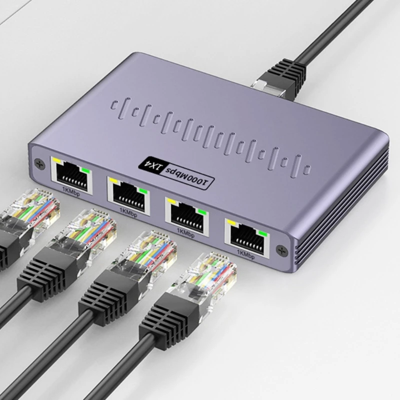 Стабильный гигабитный сплиттер Ethernet 1 в 4 Out RJ45 сетевой центр энергоэффективного алюминиевого переключателя Ethernet F19E
Стабильный гигабитный сплиттер Ethernet 1 в 4 Out RJ45 сетевой центр энергоэффективного алюминиевого переключателя Ethernet F19E