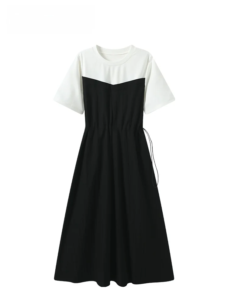 plus Size Short Sleeve Waist Cinched Shoulder Dress Women Summer Fashion Youthful Versatile Long Dress A-Line Polyester Blend
plus Size Short Sleeve Waist Cinched Shoulder Dress Women Summer Fashion Youthful Versatile Long Dress A-Line Polyester Blend