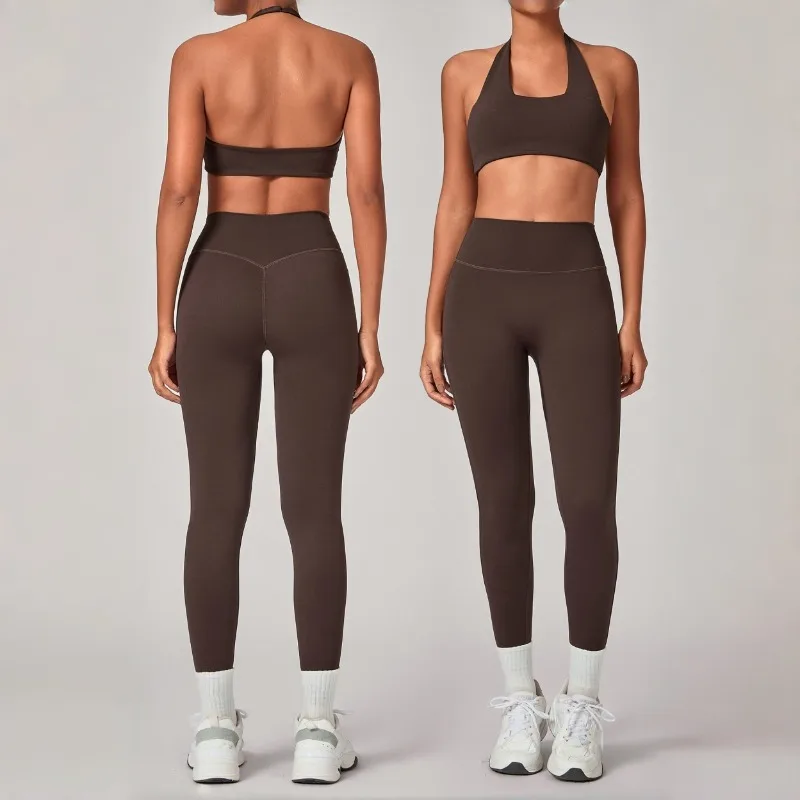 Женский комплект для йоги телесного цвета, облегающий бюстгальтер и брюки, спортивный костюм для фитнеса, тренажерного зала, спортивный комплект с красивой спиной, облегающий костюм с высокой талией
Женский комплект для йоги телесного цвета, облегающий бюстгальтер и брюки, спортивный костюм для фитнеса, тренажерного зала, спортивный комплект с красивой спиной, облегающий костюм с высокой талией