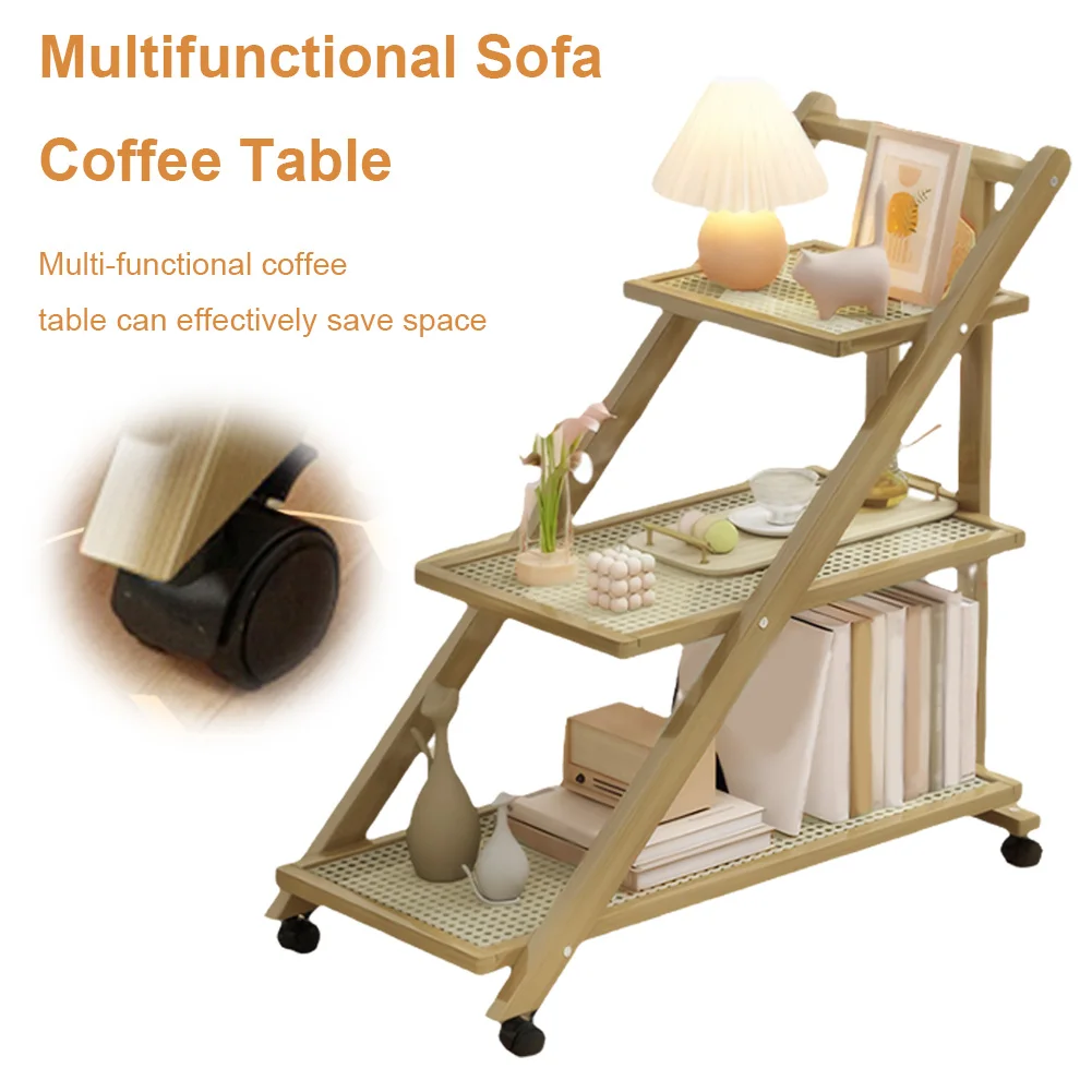 Rolling End Table 3-Tier Storage Shelves Bedside Table with Wheels Coffee Table Storage Rack Strand for Home Living Room Bedroom
Rolling End Table 3-Tier Storage Shelves Bedside Table with Wheels Coffee Table Storage Rack Strand for Home Living Room Bedroom