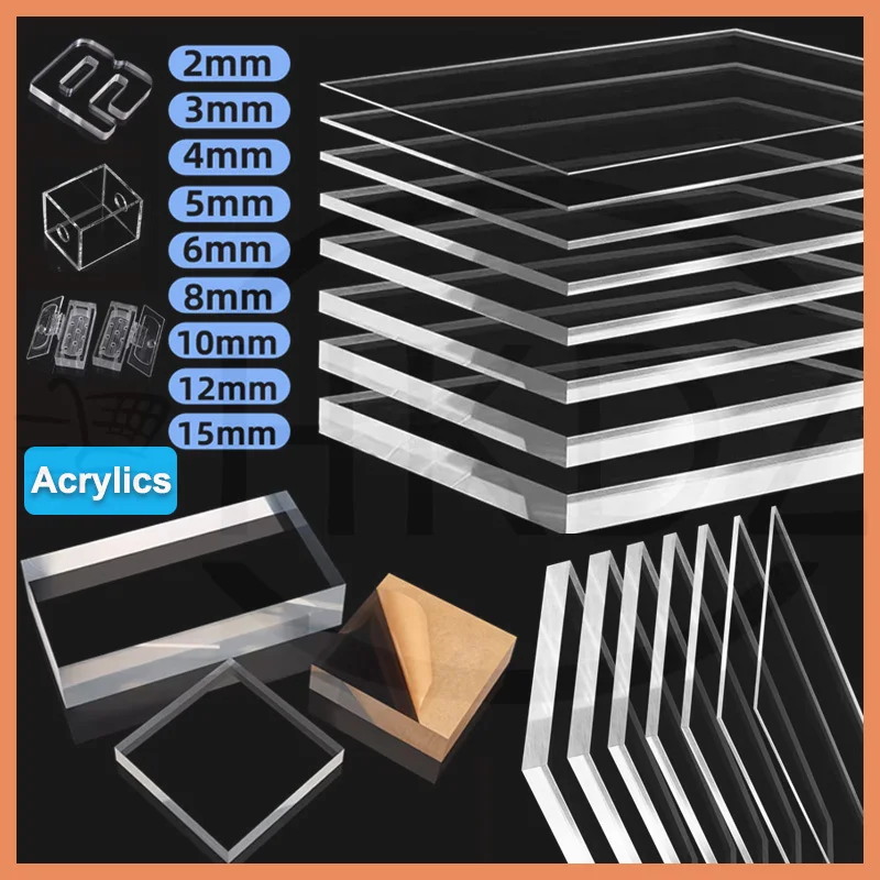 Clear Transparent Acrylic Sheet Plexiglass PMMA Plate Cut to Size Plastic Square Block 50x50 60x60 80x80 ~300x300 Thick 8-40mm
Clear Transparent Acrylic Sheet Plexiglass PMMA Plate Cut to Size Plastic Square Block 50x50 60x60 80x80 ~300x300 Thick 8-40mm
