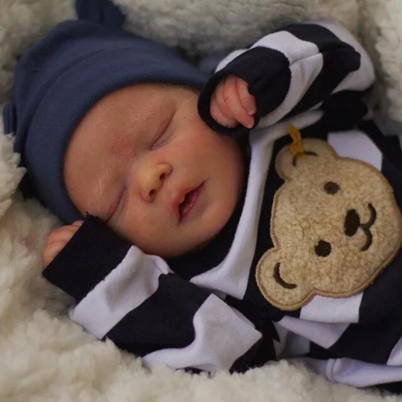 45CM Reborn Doll Soft and Full Body Silicone Reborn Toddler Boy Lifelike Newborn Doll, Flexible 3D Skin Tone with Veins Doll
45CM Reborn Doll Soft and Full Body Silicone Reborn Toddler Boy Lifelike Newborn Doll, Flexible 3D Skin Tone with Veins Doll