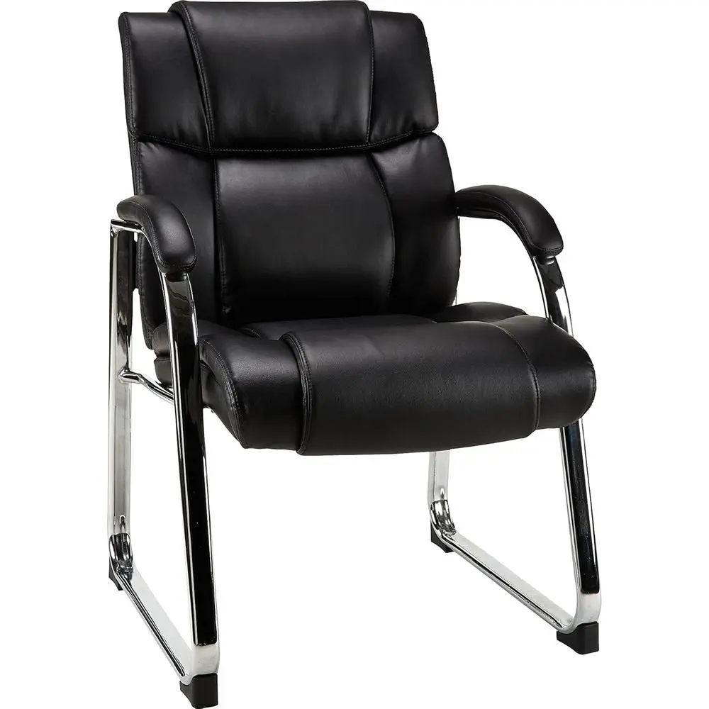 Black Bonded Leather Ergonomic Office Chairs, 2-Piece Set
Black Bonded Leather Ergonomic Office Chairs, 2-Piece Set