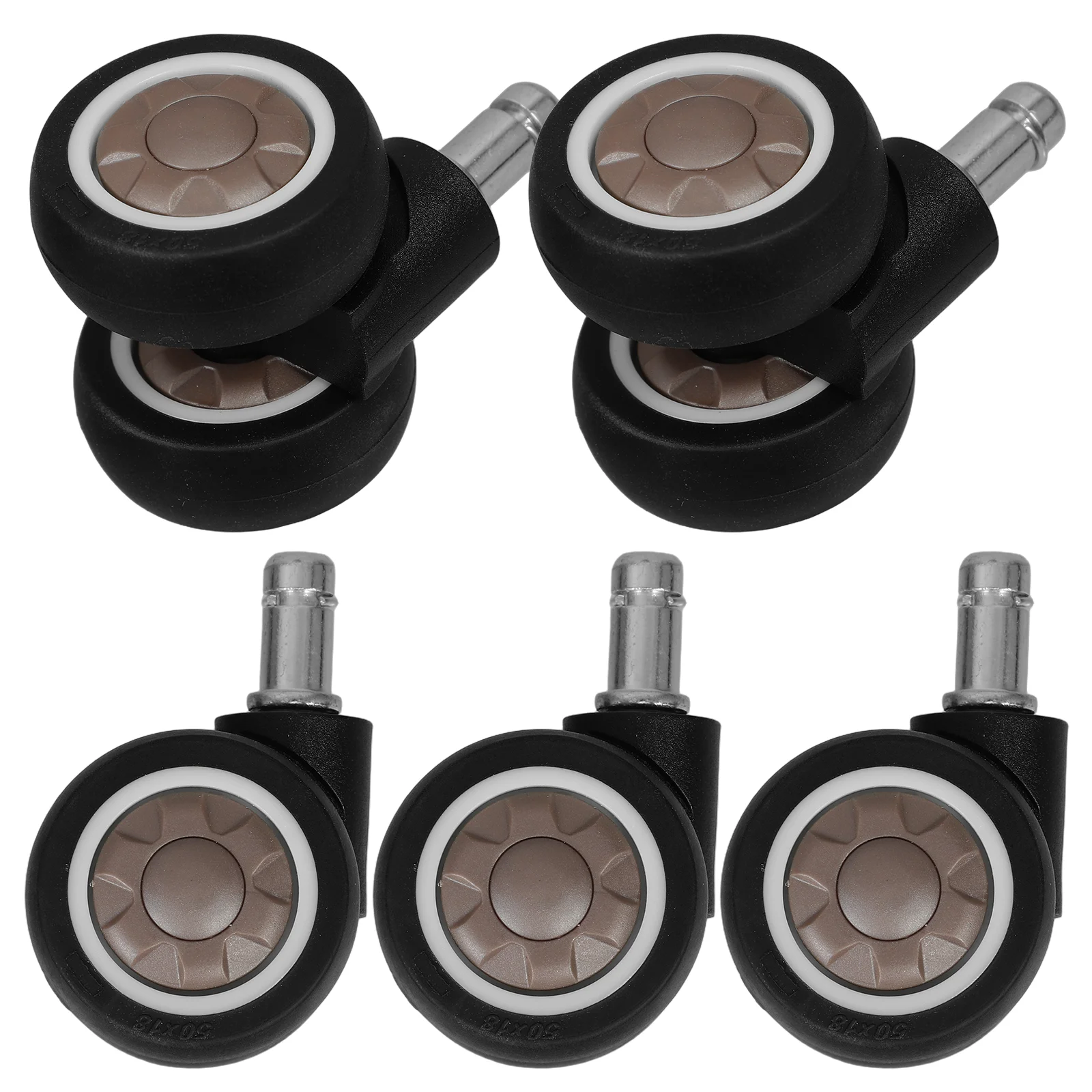 5 Pcs Office Chair Swivel Casters 2 Inch Dual Wheel Spring Loaded Silent Smooth Rotation Heavy Duty Furniture Caster for Gaming
5 Pcs Office Chair Swivel Casters 2 Inch Dual Wheel Spring Loaded Silent Smooth Rotation Heavy Duty Furniture Caster for Gaming