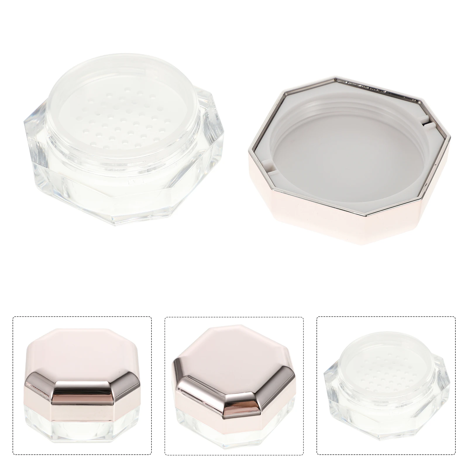4pcs Empty Refillable Powder Boxes Loose Containers Travel Small Face Cases Compact Durable Safe Practical Storage Box
4pcs Empty Refillable Powder Boxes Loose Containers Travel Small Face Cases Compact Durable Safe Practical Storage Box