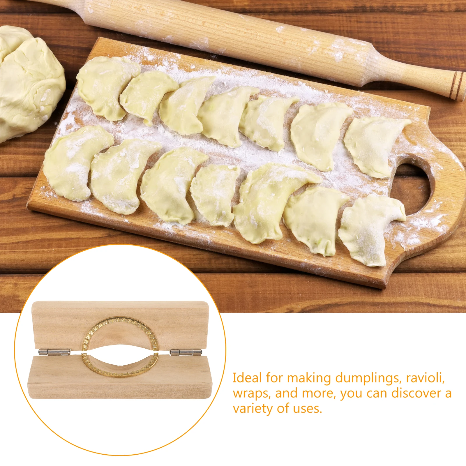 63mm Copper Teeth Wooden Oil Angle Print Dumpling Maker Mold Kitchen Supplies Reusable Multifunctional Easy Clean
63mm Copper Teeth Wooden Oil Angle Print Dumpling Maker Mold Kitchen Supplies Reusable Multifunctional Easy Clean