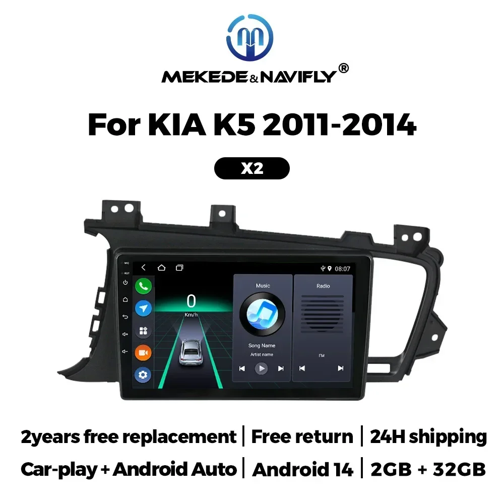 2Din Android 14 Car Radio Stereo for Kia K5 Optima 2011-2015 Carplay Auto Audio Navigation GPS Head Unit Multimedia Video Player
2Din Android 14 Car Radio Stereo for Kia K5 Optima 2011-2015 Carplay Auto Audio Navigation GPS Head Unit Multimedia Video Player