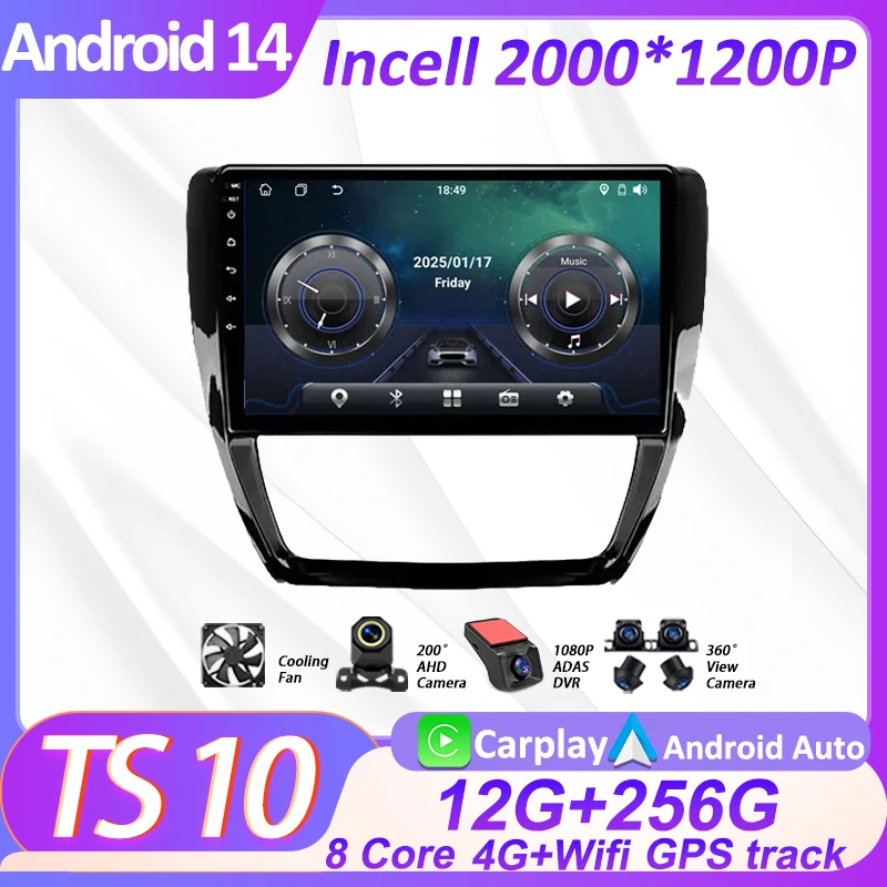 Android 14 For Volkswagen Jetta 6 2011 - 2018 Radio Intelligent Car Systems Mirror Link Touch Screen Bluetooth GPS Navigation
Android 14 For Volkswagen Jetta 6 2011 - 2018 Radio Intelligent Car Systems Mirror Link Touch Screen Bluetooth GPS Navigation