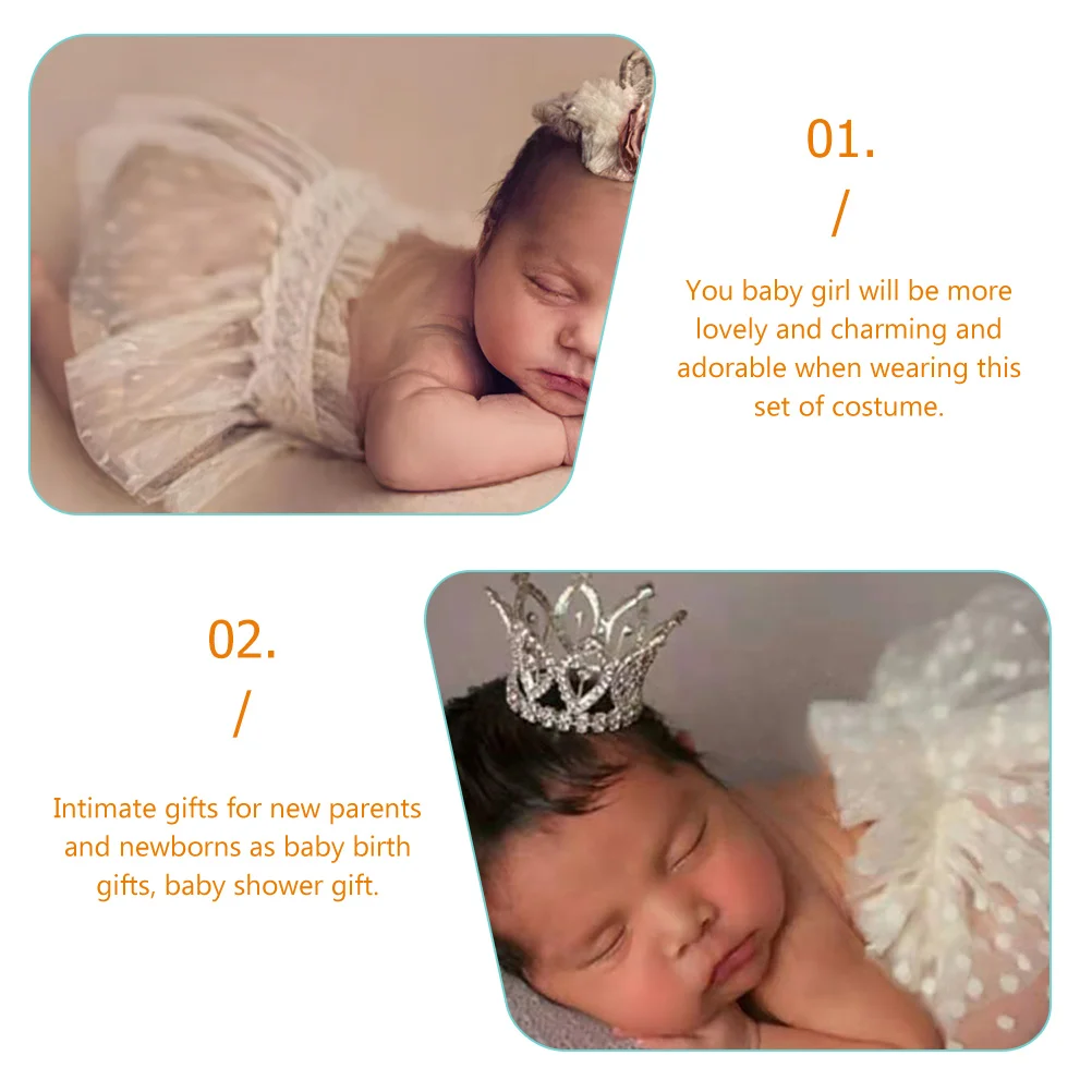 Princess Lace Dress Newborn Girl Photoshoot Outfit Tutu Skirt Crown Baby Photography Props Comfortable Texture
Princess Lace Dress Newborn Girl Photoshoot Outfit Tutu Skirt Crown Baby Photography Props Comfortable Texture