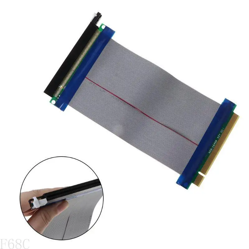 F68C PCI-E-E 16x до 16x Extension Extension Cable PCIe 16x PCI для экспресс-расширения кабеля
F68C PCI-E-E 16x до 16x Extension Extension Cable PCIe 16x PCI для экспресс-расширения кабеля