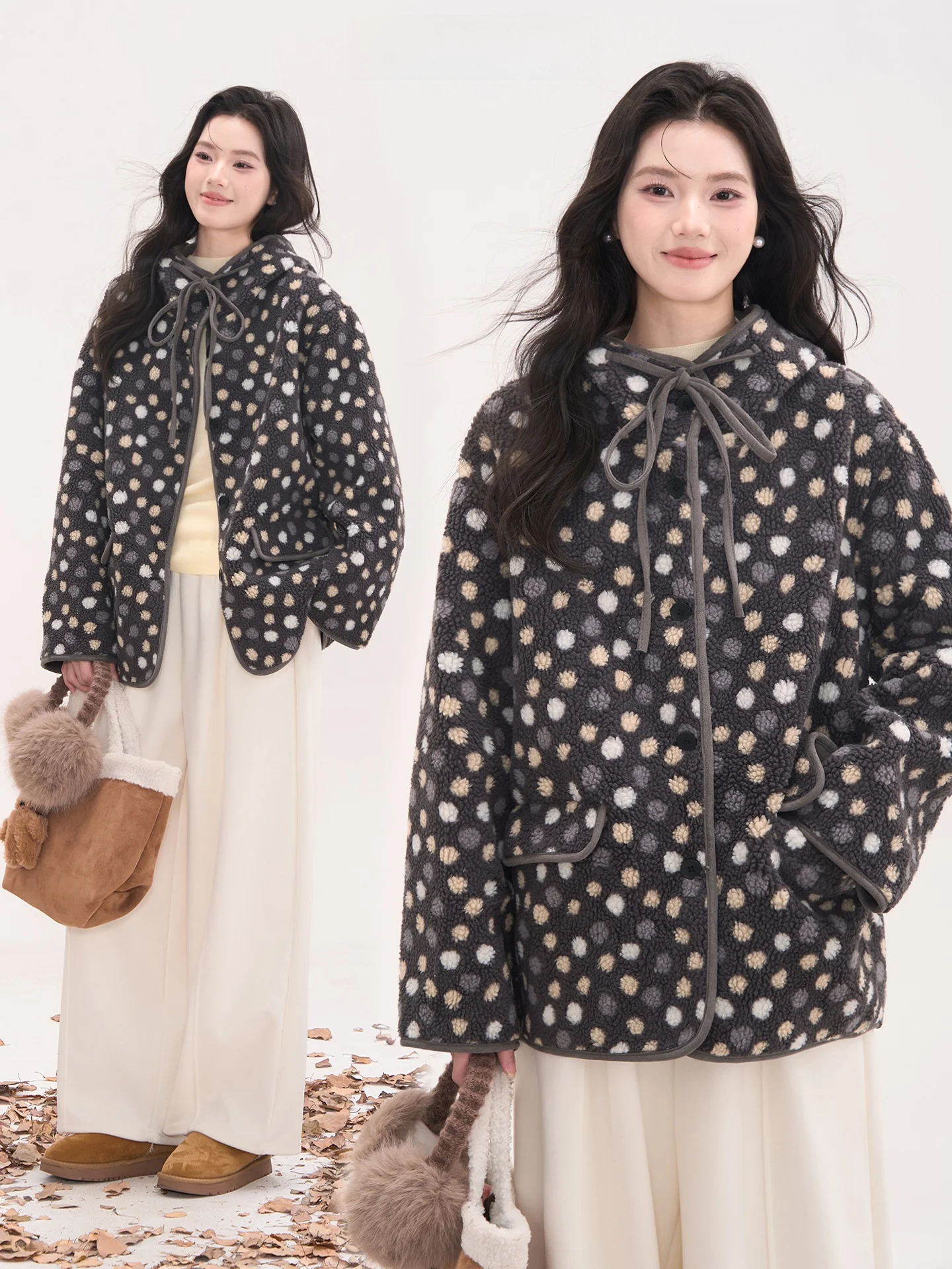 Шуба из ягненка в горошек с капюшоном, встроенная кожаная женская верхняя одежда Thi Winter Long Sve на одной пуговице
Шуба из ягненка в горошек с капюшоном, встроенная кожаная женская верхняя одежда Thi Winter Long Sve на одной пуговице