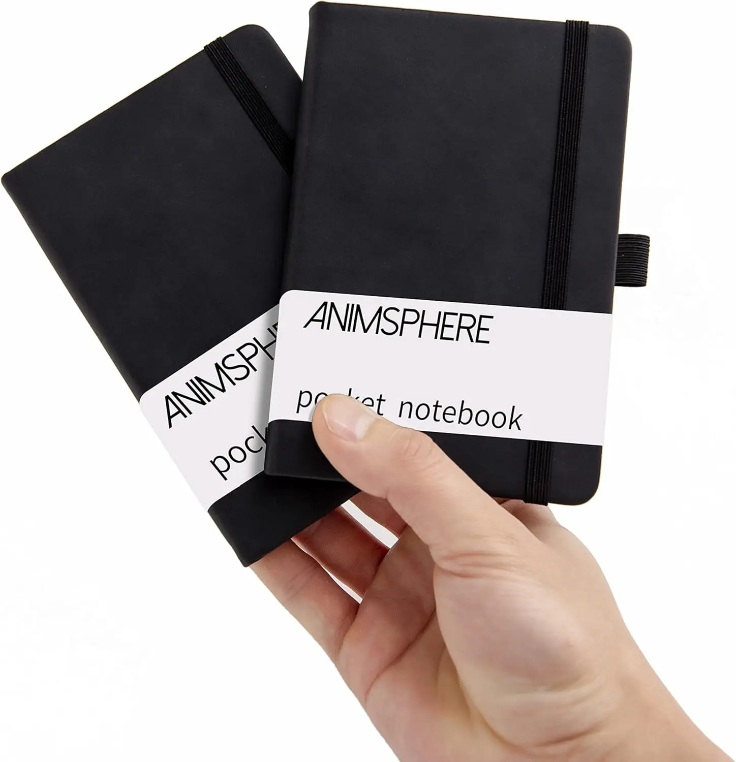 2-Pack Leather Pocket Notebooks, 4x5.7 Inches, 200 Pages with Pen Holder and Ribbon Markers
2-Pack Leather Pocket Notebooks, 4x5.7 Inches, 200 Pages with Pen Holder and Ribbon Markers