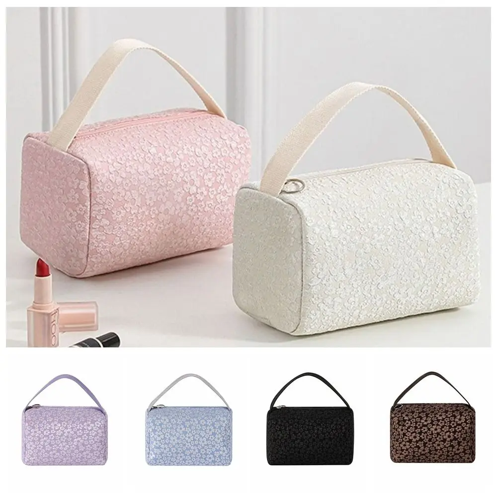 Portable Polyester Fiber Cosmetic Bag Floral Candy Color Makeup Bag Large Capacity Zipper Toiletries Bag Women
Portable Polyester Fiber Cosmetic Bag Floral Candy Color Makeup Bag Large Capacity Zipper Toiletries Bag Women