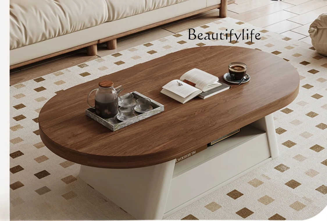 Nordic TV Cabinet and Tea Table Small Apartment Living Room Home High-Grade Oval Retro Coffee Table
Nordic TV Cabinet and Tea Table Small Apartment Living Room Home High-Grade Oval Retro Coffee Table