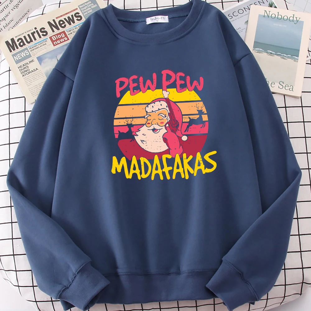 Merry Christmas Pew Pew Santa Claus Printed Womens Sweatshirt Fashion Soft Pullover Hip Hop Fleece Clothes Loose Casual Top
Merry Christmas Pew Pew Santa Claus Printed Womens Sweatshirt Fashion Soft Pullover Hip Hop Fleece Clothes Loose Casual Top
