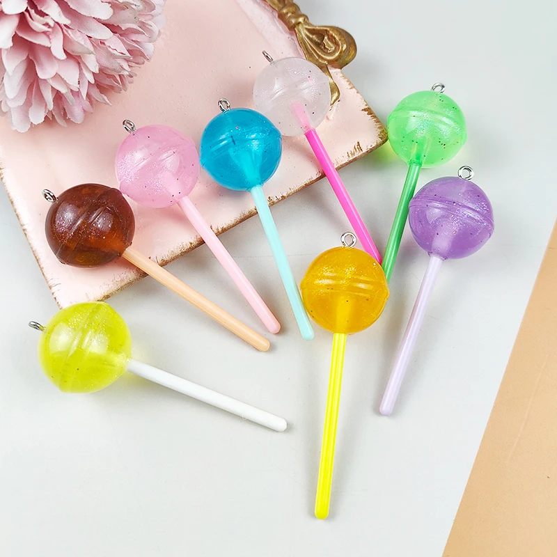 JeQue 10Pcs Sugar Candy lollipop Resin Charms Diy Findings Kawaii 3D Keychain Earring Pendant Charms For Jewelry Making Suppplie
JeQue 10Pcs Sugar Candy lollipop Resin Charms Diy Findings Kawaii 3D Keychain Earring Pendant Charms For Jewelry Making Suppplie