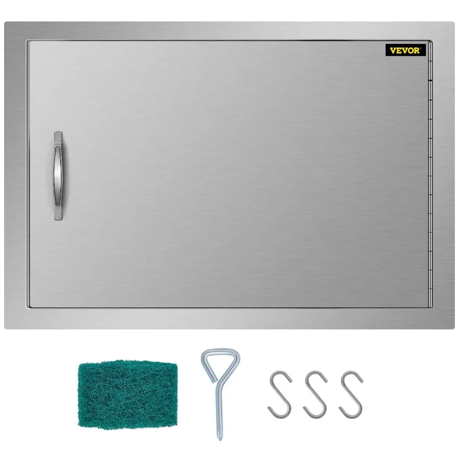 BBQ Access Door 24W x 17H Inch Horizontal Single Stainless Steel Outdoor Kitchen Grill Station Island Cabinet
BBQ Access Door 24W x 17H Inch Horizontal Single Stainless Steel Outdoor Kitchen Grill Station Island Cabinet